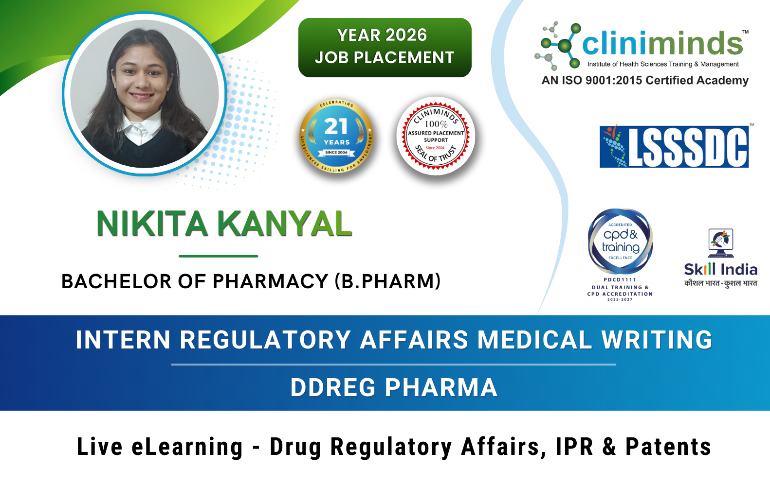 Cliniminds Drug Regulatory Affairs Placements